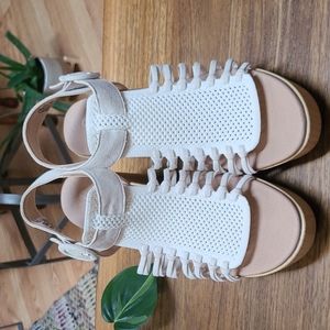 White Platform Sandal